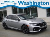 2018 Lunar Silver Metallic Honda Civic Sport Hatchback #142915673