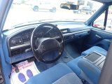 1995 Ford F350 XLT Crew Cab 4x4 Blue Interior