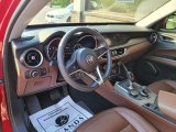 2019 Alfa Romeo Stelvio Ti AWD Chocolate Interior