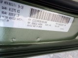 2019 300 Color Code for Green Metallic - Color Code: PFG