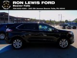 2021 Agate Black Metallic Ford Edge Titanium AWD #142982040