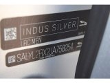 2018 Range Rover Velar Color Code for Indus Silver Metallic - Color Code: MEN