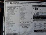 2021 Ram 1500 Long Horn Crew Cab 4x4 Window Sticker