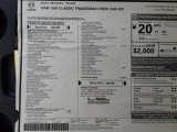 2021 Ram 1500 Classic Crew Cab Window Sticker