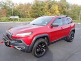 2015 Deep Cherry Red Crystal Pearl Jeep Cherokee Trailhawk 4x4 #143133706
