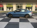 2019 Blue Silk Metallic Volkswagen Jetta SEL Premium #143177352