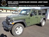 2021 Sarge Green Jeep Wrangler Unlimited Sport 4x4 #143194262