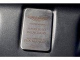2012 Aston Martin DBS Coupe Info Tag