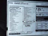 2022 Jeep Compass Latitude 4x4 Window Sticker
