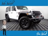 2020 Bright White Jeep Wrangler Unlimited Rubicon 4x4 #143277793