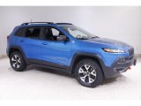 2017 Hydro Blue Pearl Jeep Cherokee Trailhawk 4x4 #143295688