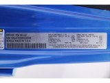 2021 Gladiator Color Code for Hydro Blue Pearl - Color Code: PBJ