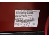 2015 Taurus Color Code for Ruby Red Metallic - Color Code: RR