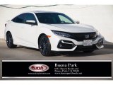 2020 Platinum White Pearl Honda Civic Si Sedan #143339905