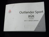 2017 Mitsubishi Outlander Sport SE Books/Manuals