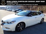 Pearl White Nissan Maxima in 2017