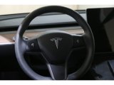 2021 Tesla Model Y Long Range AWD Steering Wheel