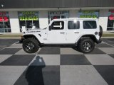 2021 Bright White Jeep Wrangler Unlimited Rubicon 4x4 #143460246