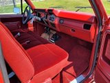 1986 Ford F150 XLT Regular Cab Red Interior