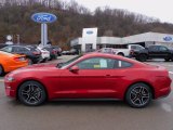 Rapid Red Metallic Ford Mustang in 2021