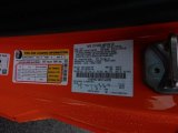 2021 Mustang Color Code for Twister Orange Tri-Coat - Color Code: CA
