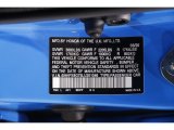 2020 Civic Color Code for Boost Blue Pearl - Color Code: B637P