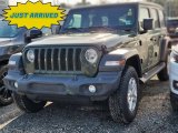 2021 Sarge Green Jeep Wrangler Unlimited Sport 4x4 #143560051