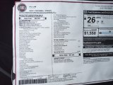 2021 Fiat 500X Sport AWD Window Sticker