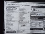 2021 Dodge Challenger R/T Scat Pack Widebody Window Sticker