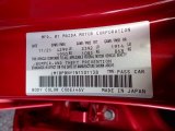 2022 Mazda3 Color Code for Soul Red Crystal Metallic - Color Code: 46V