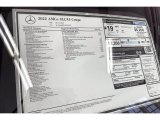 2022 Mercedes-Benz GLC 300 4Matic Coupe Window Sticker