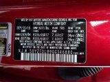 2016 Santa Fe Sport Color Code for Serrano Red - Color Code: TR3