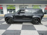 Santorini Black Metallic Land Rover Defender in 2020