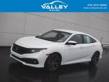 2019 White Orchid Pearl Honda Civic Sport Sedan #143675241