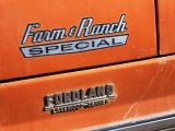 1969 Ford F100 Custom Farm and Ranch Special Regular Cab 4x4 Marks and Logos