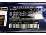 2017 GLC Color Code for Brilliant Blue Metallic - Color Code: 896