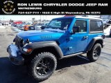 2022 Hydro Blue Pearl Jeep Wrangler Willys 4x4 #143693075
