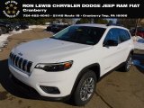 2022 Bright White Jeep Cherokee Latitude Lux 4x4 #143703046