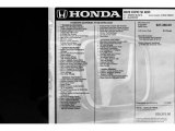 2022 Honda Civic Si Sedan Window Sticker