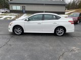 Aspen White Nissan Sentra in 2013