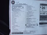 2021 Fiat 500X Pop AWD Window Sticker