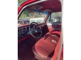 1986 Chevrolet C/K K10 Silverado Regular Cab 4x4 Burgundy Interior