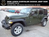 2022 Sarge Green Jeep Wrangler Unlimited Sport 4x4 #143752597