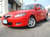 2007 True Red Mazda MAZDA3 i Sport Sedan #14353651