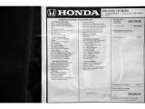 2022 Honda Civic EX Sedan Window Sticker