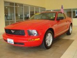 2008 Torch Red Ford Mustang V6 Deluxe Coupe #14355452