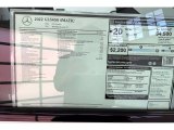 2022 Mercedes-Benz GLS 450 4Matic Window Sticker