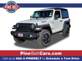 2022 Bright White Jeep Wrangler Willys 4x4 #143847500