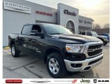 2022 Diamond Black Crystal Pearl Ram 1500 Big Horn Crew Cab 4x4 #143854160