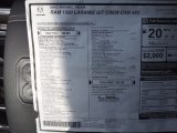 2022 Ram 1500 Laramie G/T Crew Cab 4x4 Window Sticker